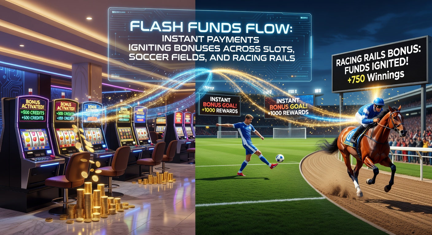 Close-up of a soccer stadium crowd cheering amid overlaid instant payment icons and bonus notifications exploding on screen