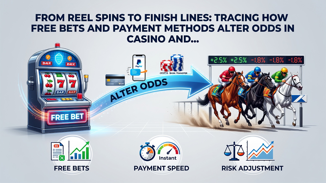 Close-up view of digital betting interface displaying changing odds alongside payment method icons and slot machine symbols