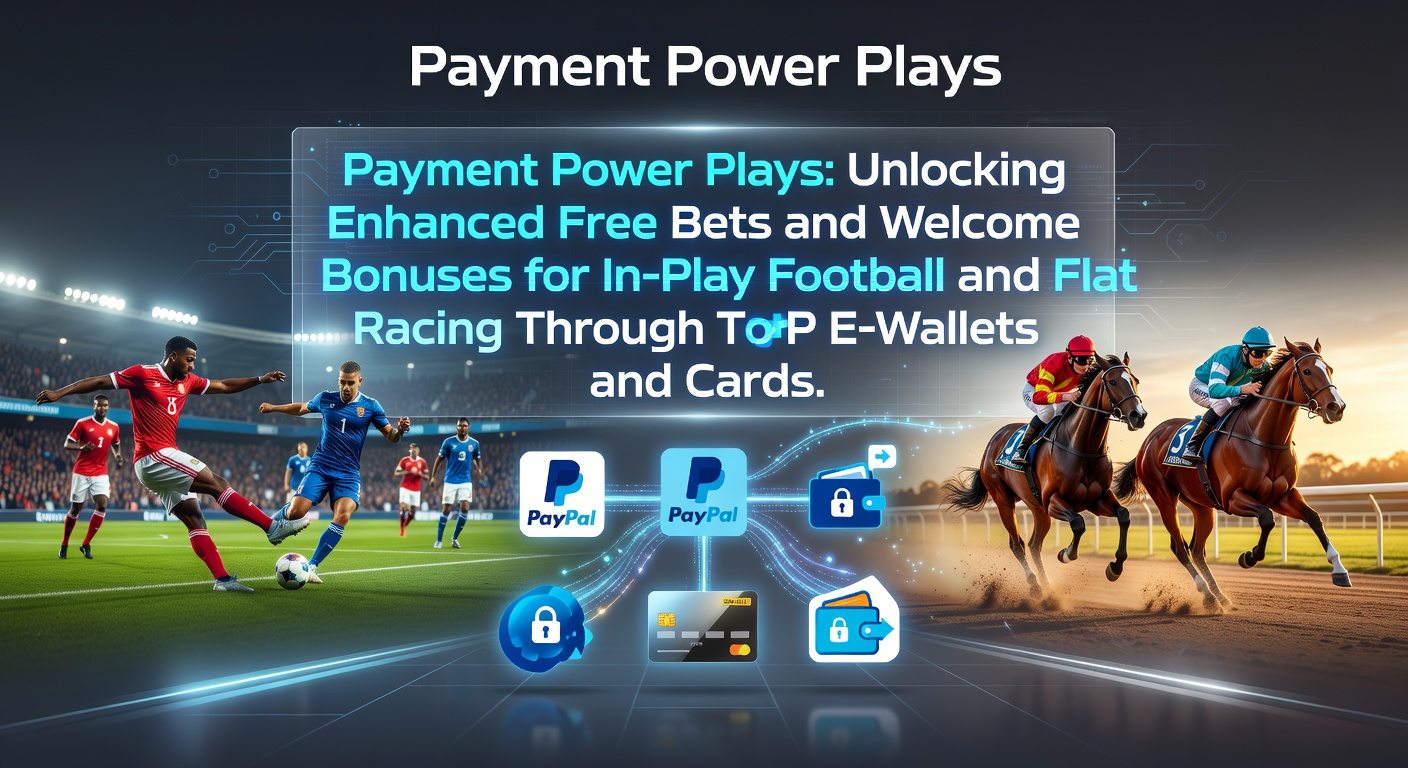 Digital wallet icons overlayed on a vibrant in-play football match and flat horse racing scene, highlighting swift deposit flows