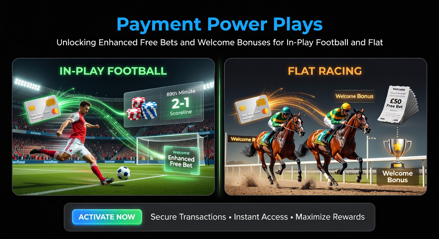 Close-up of credit cards and e-wallet apps on a smartphone screen beside live betting odds for football and horse racing