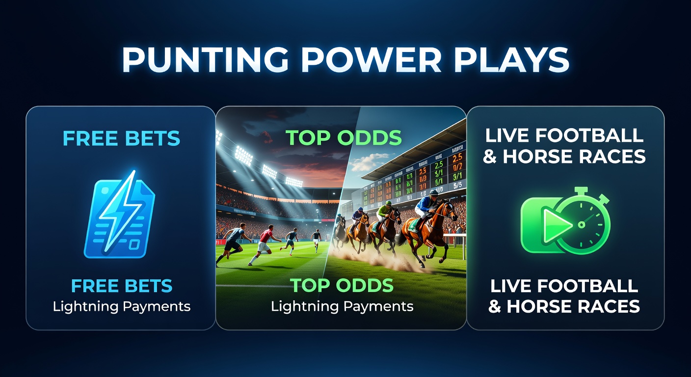 Dynamic scene of punters at a racetrack, phones in hand checking live odds during a horse race sprint