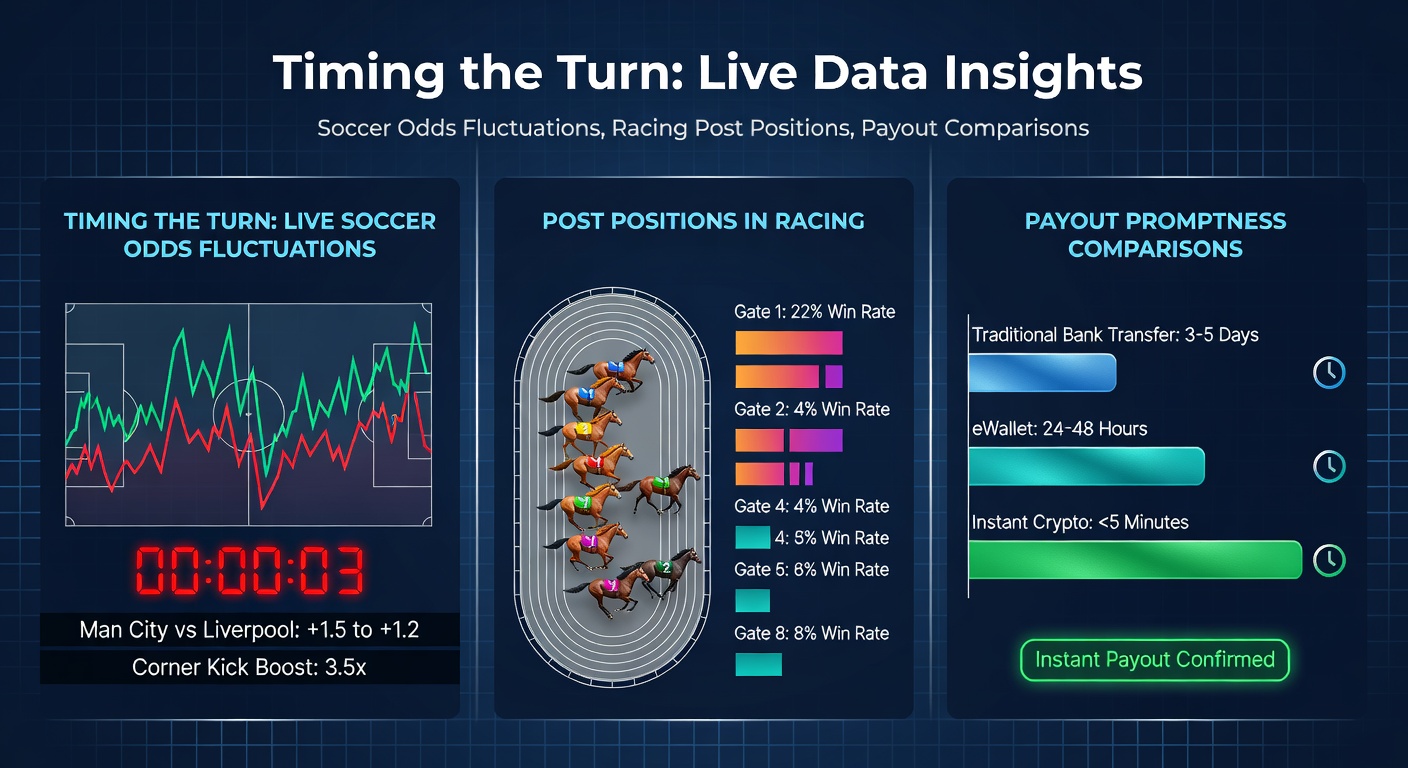 Graph showing live soccer odds shifting dramatically during a match, with racing post positions overlaid for comparison